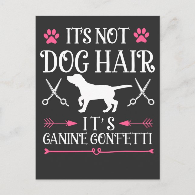 Funny Dog Groomer Quote Canine Puppy Grooming Postkarte (Vorderseite)