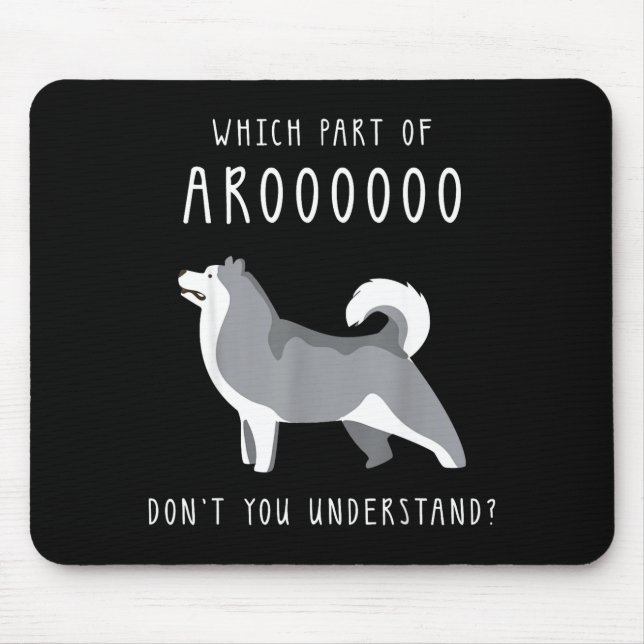 Funny Dog Husky Mom Cut For Girls And Women - Whic Mousepad (Vorne)