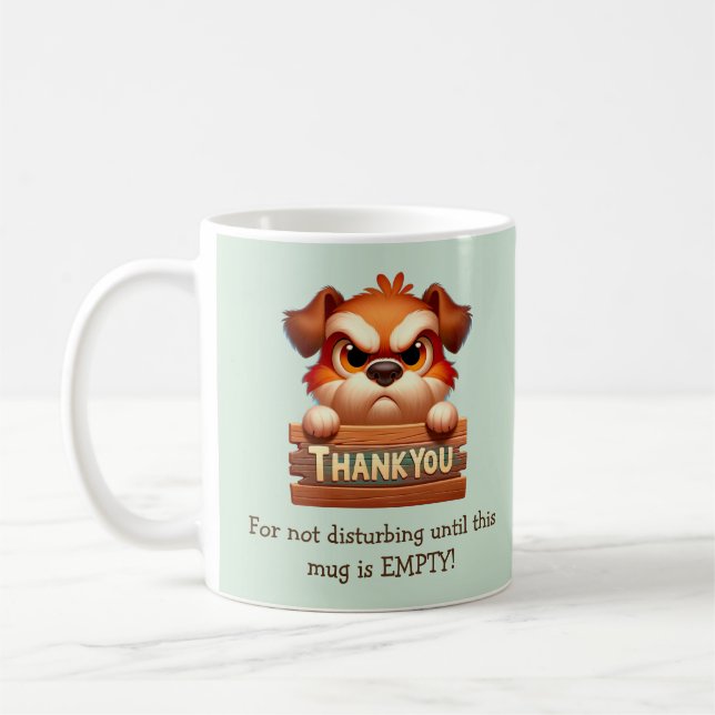 Funny Dog Kaffee Break Tasse - individuell einstel (Links)