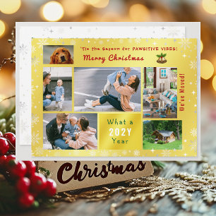 Funny Dog Katze Wir haben neue Zuhause 6 Fotos ver Feiertagskarte