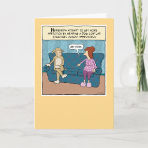 Funny Dog Kostume Geburtstag Karte