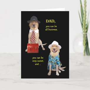 Funny Dog/Labrador Card für den sonnigen Vater Karte