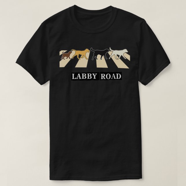 Funny Dog Labrador Labrador Puppy Labby Road Gesch T-Shirt (Design vorne)