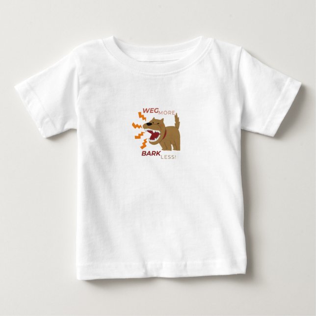 Funny Dog Lover Baby T-shirt (Vorderseite)