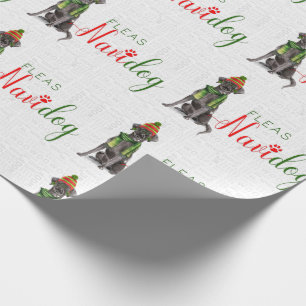 Funny Dog Lover Christmas Black Labrador Retriever Geschenkpapier