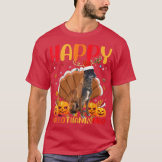 Funny Dog Lover Happy Belgisch Malinois Dog HalloT T-Shirt