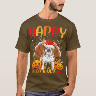 Funny Dog Lover Happy English Bulldog HelloDankeM T-Shirt