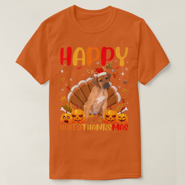 Funny Dog Lover Happy Rhodesian Ridgeback HelloTha T-Shirt (Design vorne)