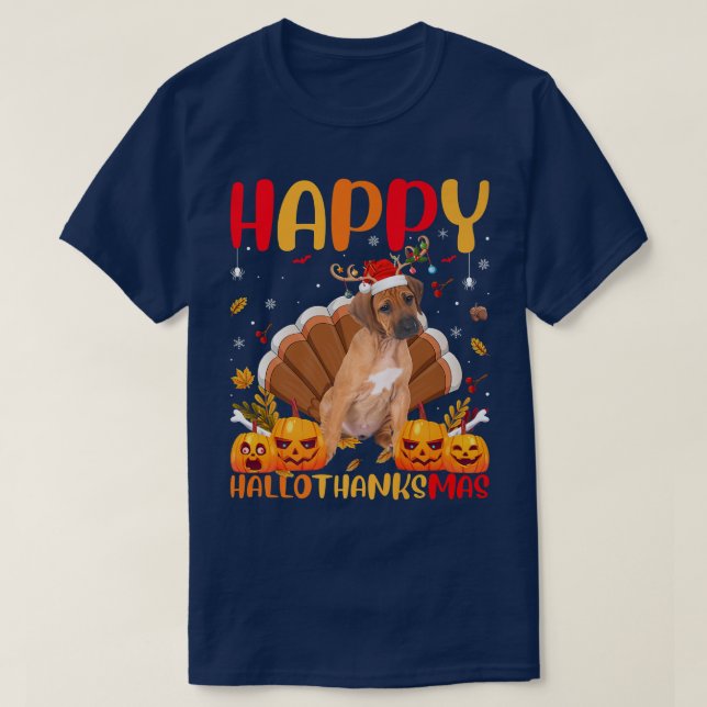 Funny Dog Lover Happy Rhodesian Ridgeback HelloTha T-Shirt (Design vorne)