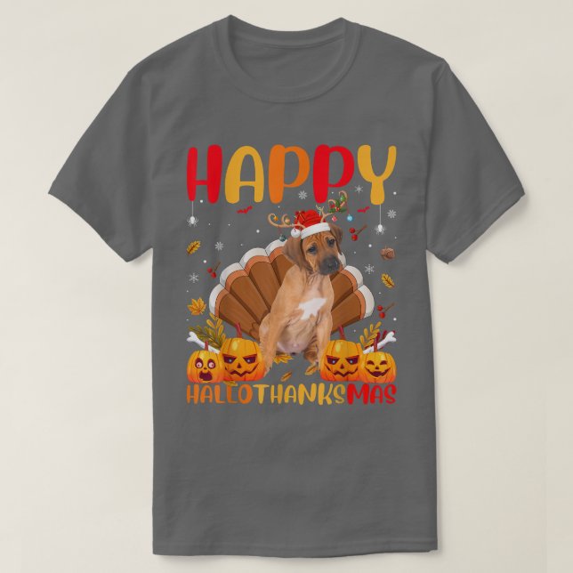 Funny Dog Lover Happy Rhodesian Ridgeback HelloTha T-Shirt (Design vorne)