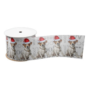 Funny Dog Lover Holiday Jack Russell Weihnachten Satinband