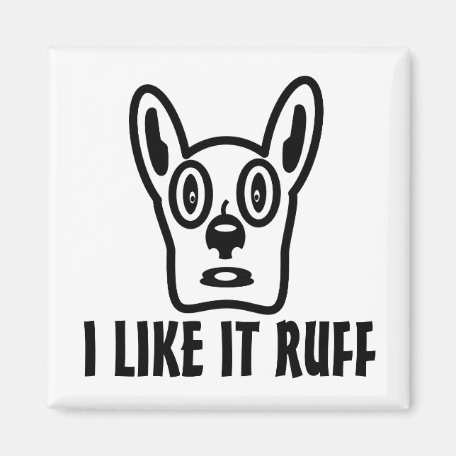 Funny Dog Lover Magnete (Vorne)