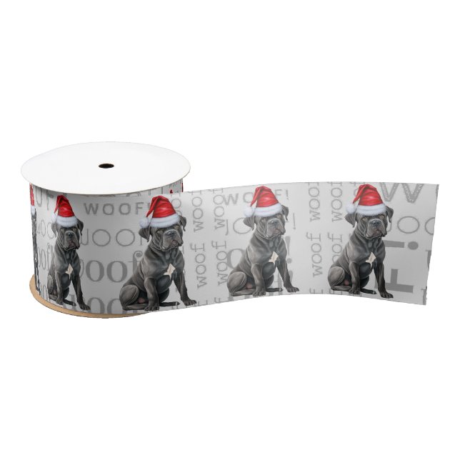 Funny Dog Lover Niedlich Cane Corso Weihnachten Satinband (Spule)