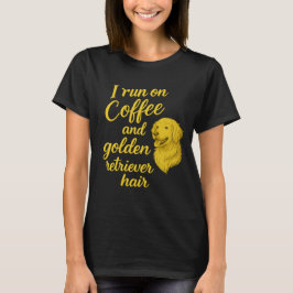 Funny Dog Lover T - Shirt - Ich laufe auf Kaffee u