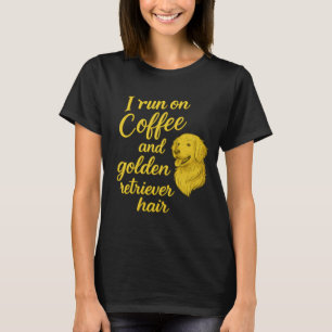 Funny Dog Lover T - Shirt - Ich laufe auf Kaffee u