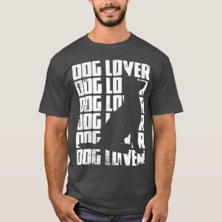 Funny Dog Lover Vintag Girl T-Shirt