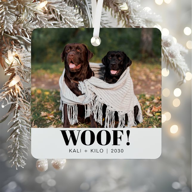 Funny Dog Lover Weihnachten Foto Niedlich Personal Ornament Aus Metall (Von Creator hochgeladen)