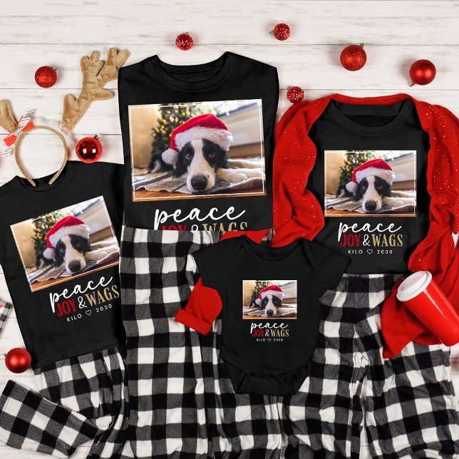 Funny Dog Lover Weihnachten Foto Niedlich Personal T-Shirt (Von Creator hochgeladen)