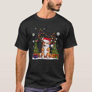 Funny Dog Lover Welsh Corgi Weihnachtsmannmütze Ug T-Shirt