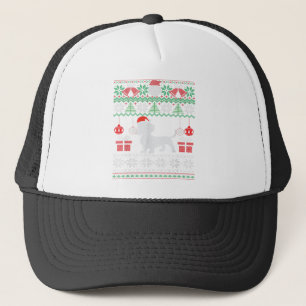Funny Dog lovers Dachshund Santa Hat Ugly Christma Truckerkappe
