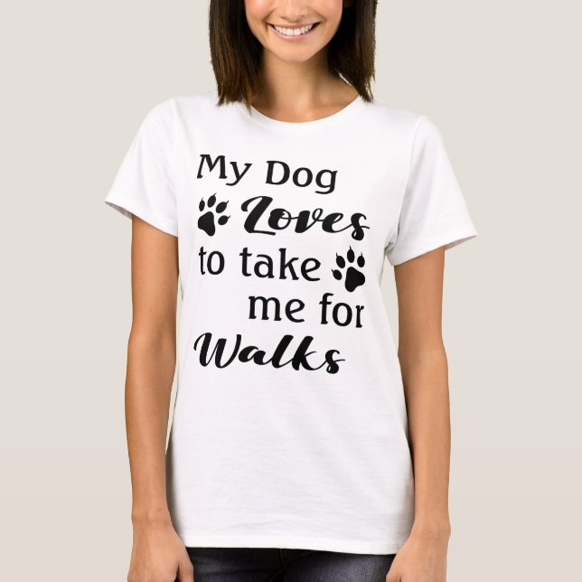 Funny Dog Lover's T-Shirt (Vorderseite)