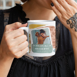 Funny Dog Mama Abstraktes Foto Kaffeetasse