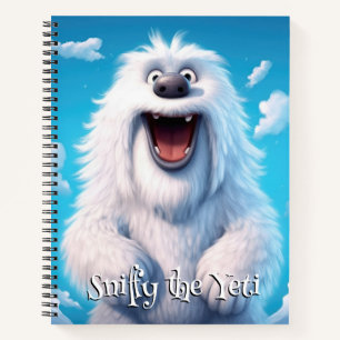 Funny Dog Monster: Sniffy the Yeti Notizbuch