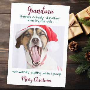 Funny Dog Oma Personalisiert Pet Foto Weihnachten