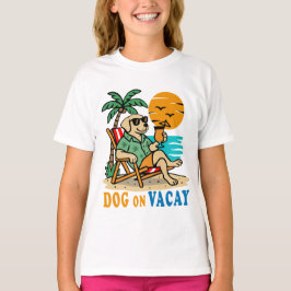 Funny Dog on Vacation T-Shirt | Cute Summer
