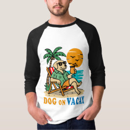 Funny Dog on Vacation T-Shirt | Cute Summer