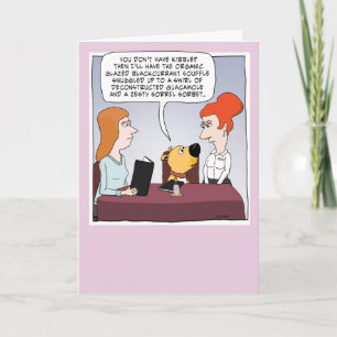 Funny Dog Orders Extravagant Fest Geburtstag Karte