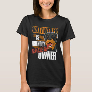 Funny Dog Owner Geschenk Idee Hund Breed Rottweile T-Shirt