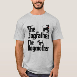 Funny Dog Parent Themed Couple Design T-Shirt
