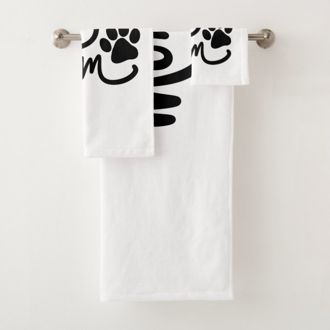 Funny Dog Paw Dog Mama Badhandtuch Set (Insitu)