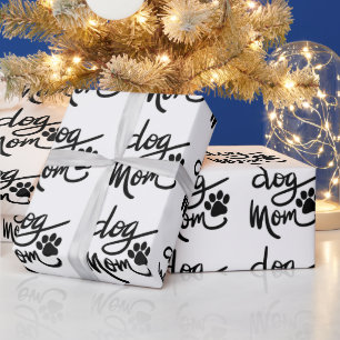Funny Dog Paw Dog Mama Geschenkpapier