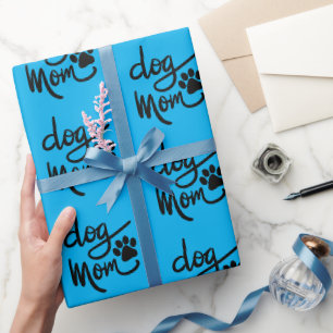Funny Dog Paw Dog Mama Geschenkpapier
