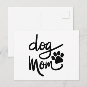 Funny Dog Paw Dog Mama Postkarte