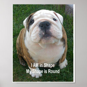 Funny Dog Poster Bulldog Hunde Hunde Kreationarts