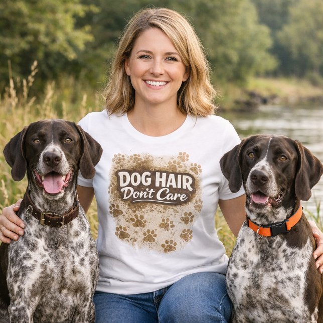 Funny Dog Shirt / Dog Hair Don't Care Pun shirt  (Von Creator hochgeladen)