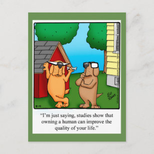 Funny Dog Spaß Postcard Spectickles Postkarte