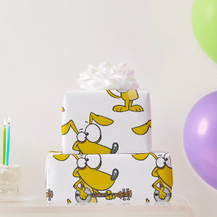 Funny Dog spielt Banjo Music Geschenkpapier