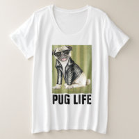 Funny DOG T - Shirt, MOPS LIFE