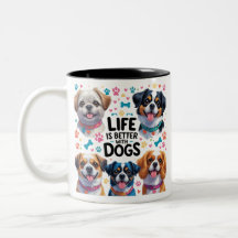 Funny Dog Tasse Coffee Lovers Design Pets Tasse Wr