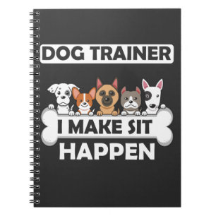 Funny Dog Trainer Humor Puppy Education Notizblock