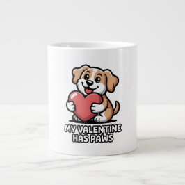 Funny Dog Valentine Gift for Dog Lovers Jumbo-Tasse
