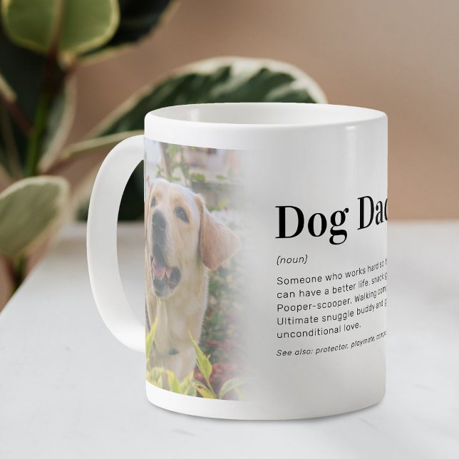 Funny Dog Vater Definition Foto Kaffeetasse (Von Creator hochgeladen)