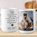 Funny Dog Vater Personalisiertes Haustier Foto Kaf Kaffeetasse<br><div class="desc">Überraschen Sie den Hund Vater an diesem Tag, seinen Geburtstag oder jede Gelegenheit mit dieser super niedlichen und lustigen Hunde Papa Tasse. "Wenn jemand anderes mein Vater wäre, würde ich ihre Schuhe aufkauen, auf ihren Teppich gekackt und dich finden!" Ein perfektes Geschenk vom Hund ! Personalisieren Sie mit dem Hund...</div>