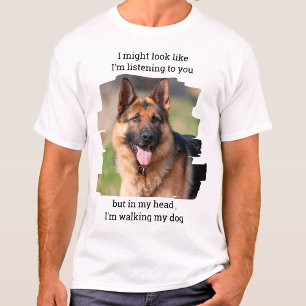 Funny Dog Vater Personalisiertes Haustier Foto T-Shirt