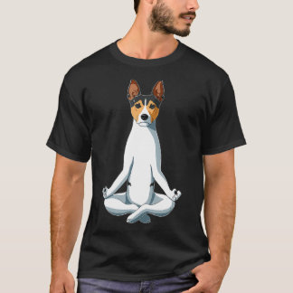 Funny Dog Yoga Rat Terrier  T-Shirt