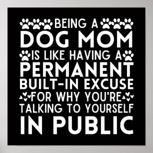 Funny Dogama Sprichwort ist wie eine Mama für Hund Poster
